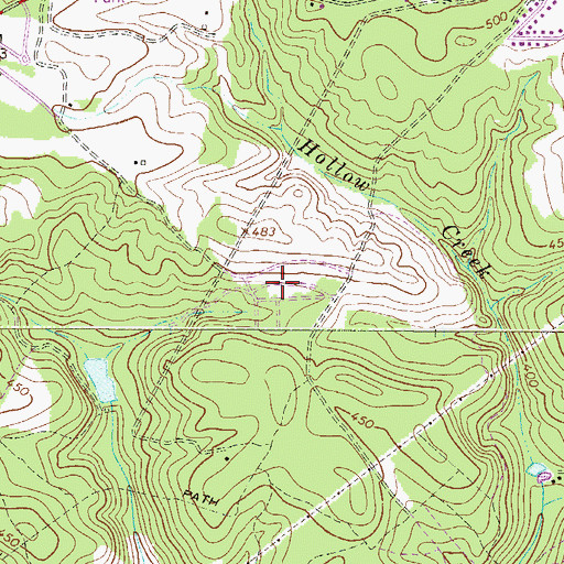 Topographic Map of Hidden Haven, SC