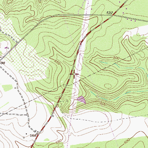 Topographic Map of Hildridge Branch School (historical), SC