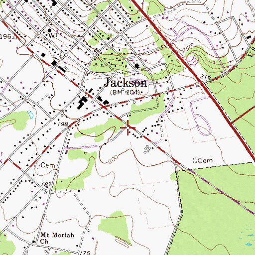Topographic Map of John Harley Park, SC