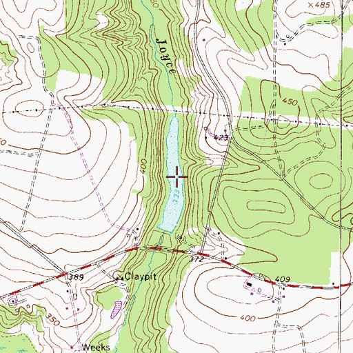 Topographic Map of Johnsons Mill Pond, SC