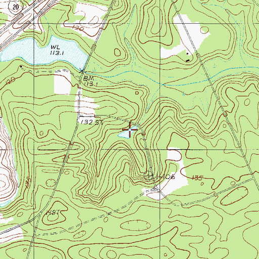 Topographic Map of Jones Pond, SC