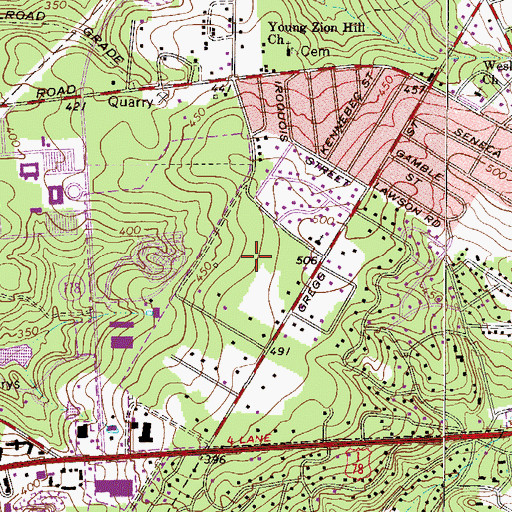 Topographic Map of Kalmia Landing, SC