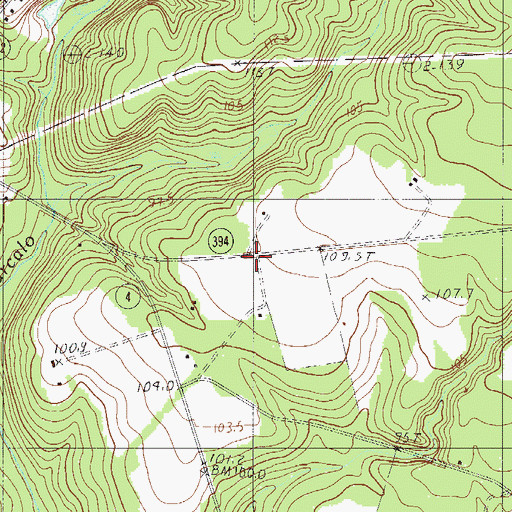 Topographic Map of Kitchins Mill School (historical), SC