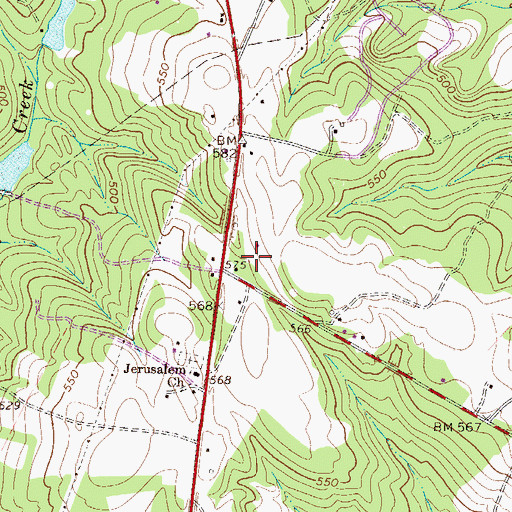 Topographic Map of Marsuella School (historical), SC