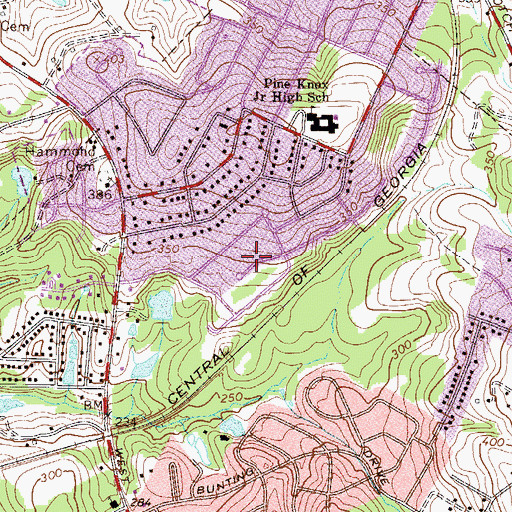 Topographic Map of Martintowne, SC