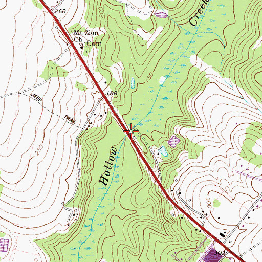 Topographic Map of Minors Bridge, SC