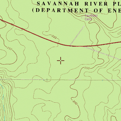 Topographic Map of Mission Church (historical), SC