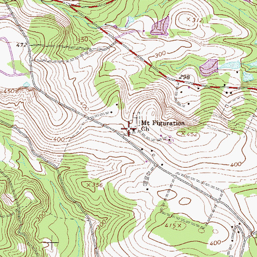 Topographic Map of Mount Figuration School (historical), SC