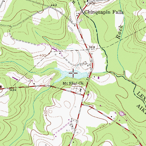 Topographic Map of Kneeces Mill Pond, SC