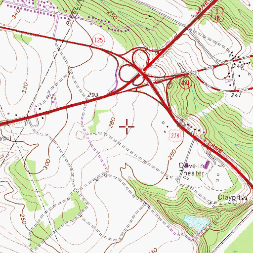 Topographic Map of North Augusta Industrial Park, SC