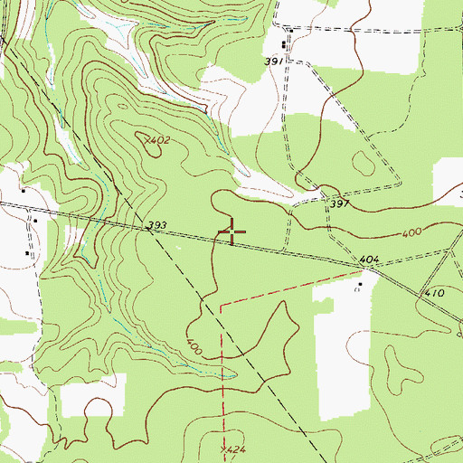 Topographic Map of Oakwood School (historical), SC