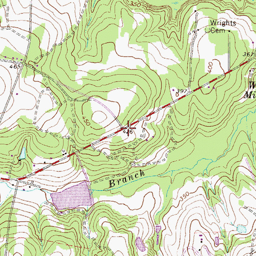 Topographic Map of Ocean Grove School (historical), SC