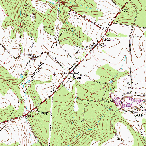 Topographic Map of Pentrcostal Holiness Church, SC