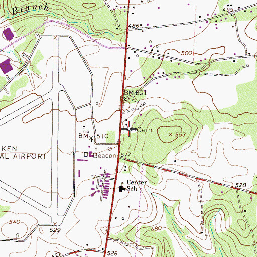 Topographic Map of Pentecostal Holiness Church, SC