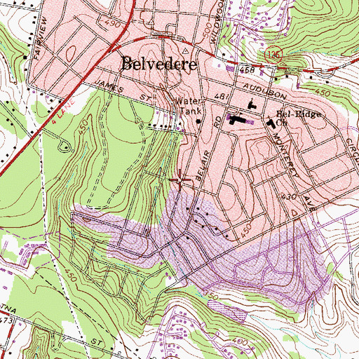 Topographic Map of Pine Valley, SC