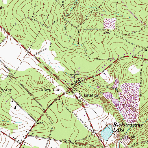 Topographic Map of Pineview Acres, SC