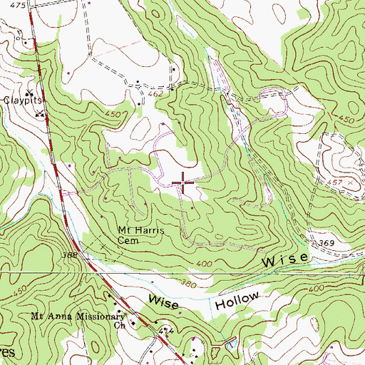 Topographic Map of Quail Hollow, SC