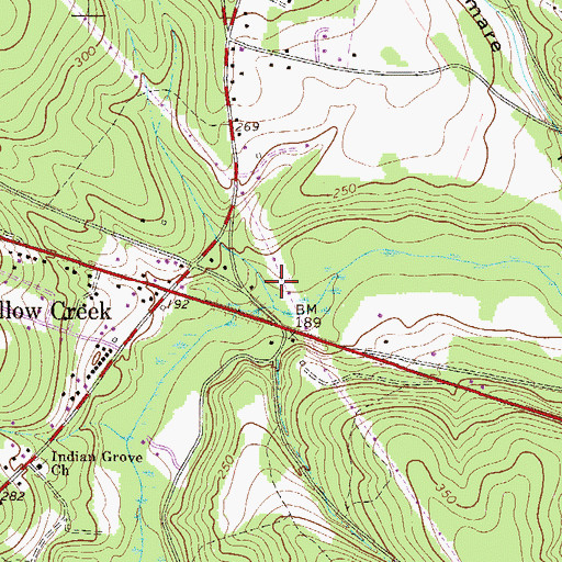 Topographic Map of Ranzas Mill (historical), SC