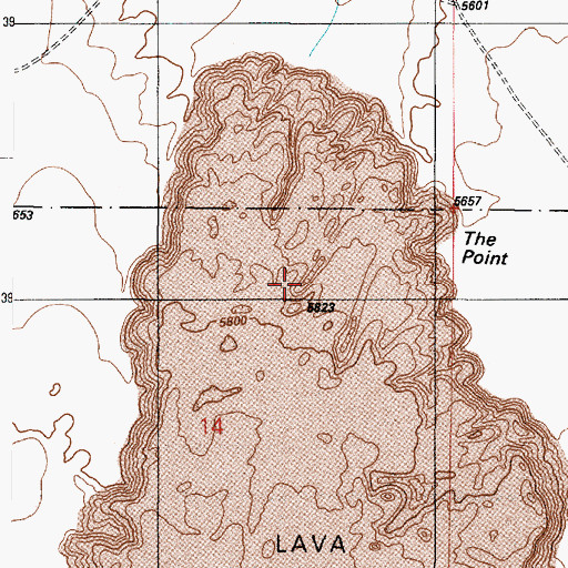 Topographic Map of The Point, AZ