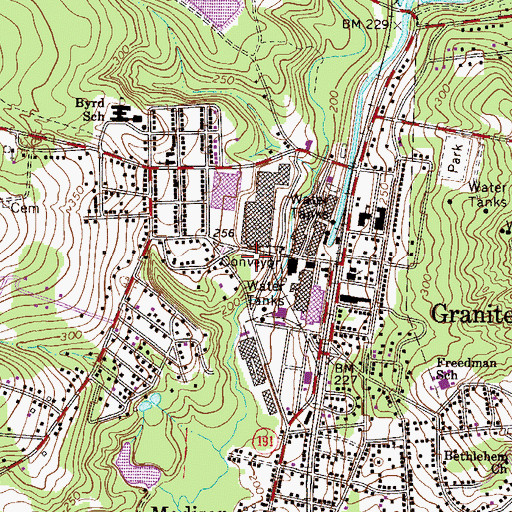 Topographic Map of Saint James Lutheran Church, SC