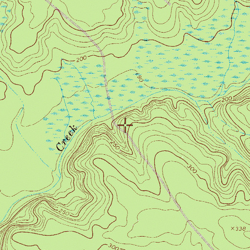 Topographic Map of Saint Johns Church (historical), SC