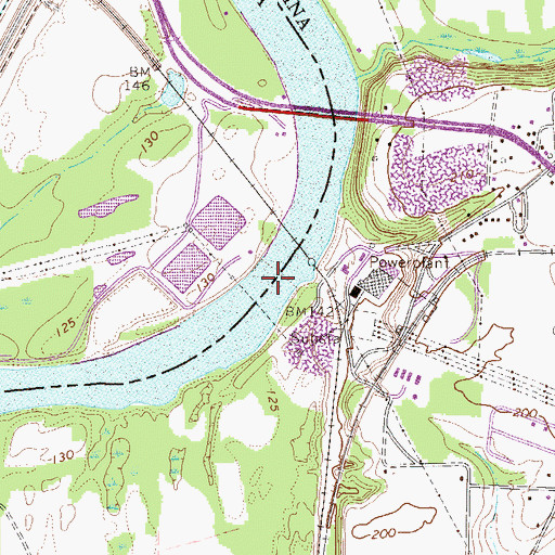 Topographic Map of Sand Bar Ferry (historical), SC