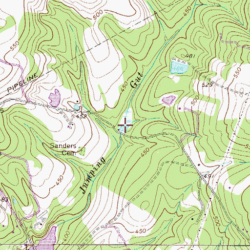 Topographic Map of Sanders Pond, SC
