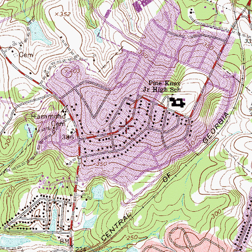 Topographic Map of Smithfield, SC