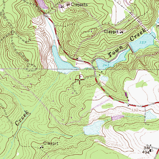 Topographic Map of Stone Gap, SC