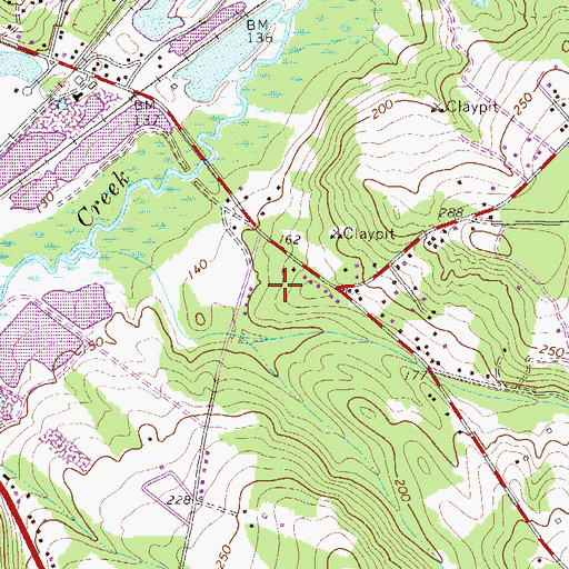 Topographic Map of Storm Branch Park, SC