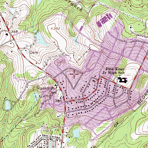 Topographic Map of The Colony, SC