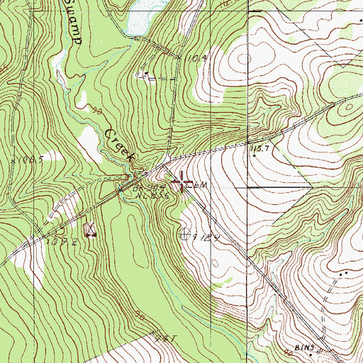 Topographic Map of Tyler Cemetery, SC