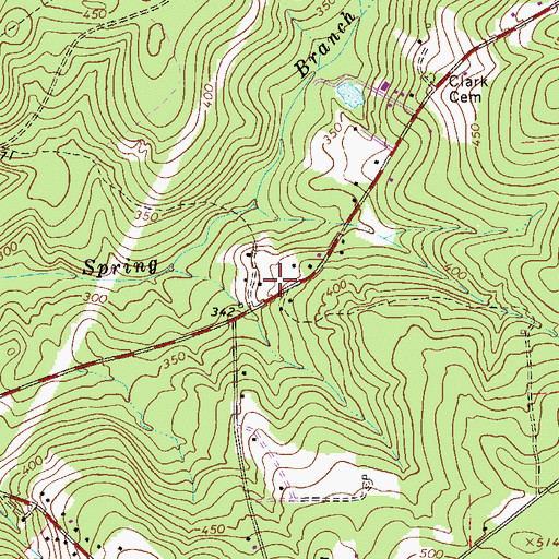 Topographic Map of Vaucluse School (historical), SC