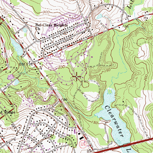 Topographic Map of Woodridge, SC