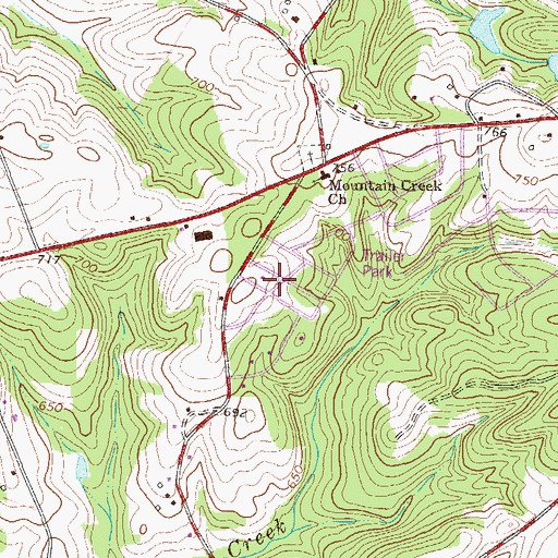 Topographic Map of Chambert Forest, SC