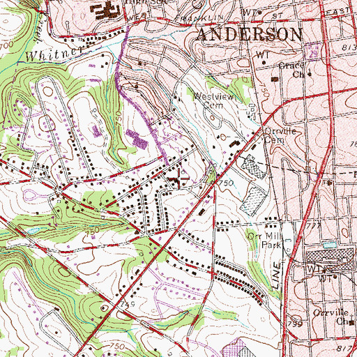 Topographic Map of Christian Fellowship Outreach, SC