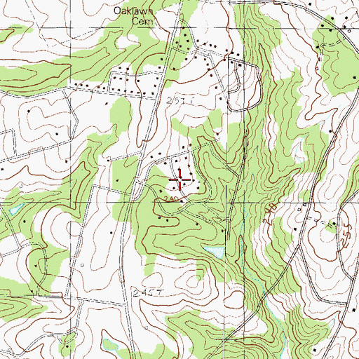 Topographic Map of Clarendon, SC