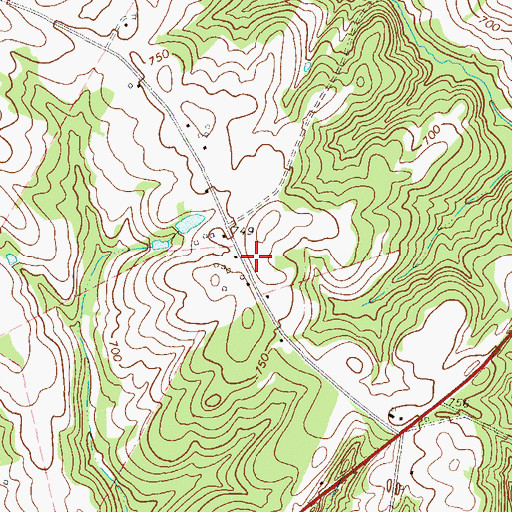 Topographic Map of Cleveland School (historical), SC