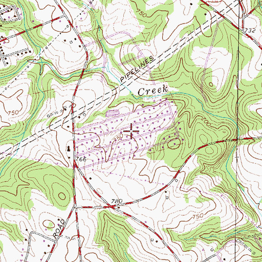 Topographic Map of Clover Hill, SC