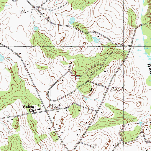 Topographic Map of Country Place, SC