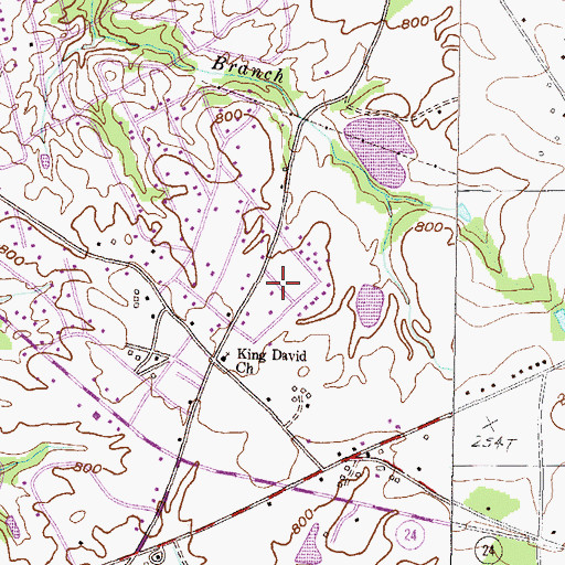Topographic Map of Creekwood, SC