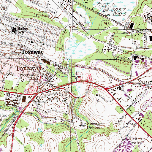 Topographic Map of Depot Creek, SC