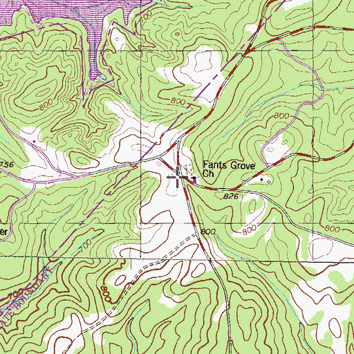 Topographic Map of Fairview School (historical), SC
