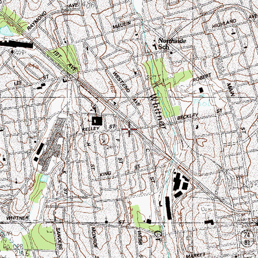 Topographic Map of Garner Memorial Baptist Church, SC