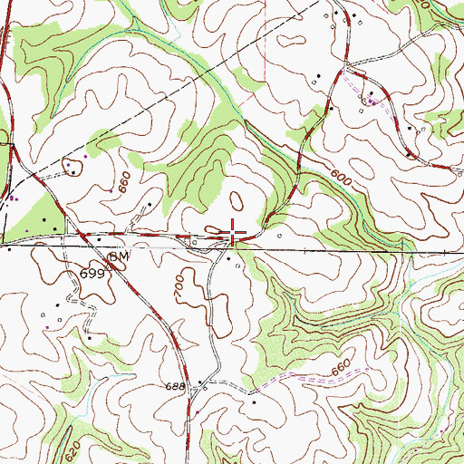 Topographic Map of Generostee School (historical), SC