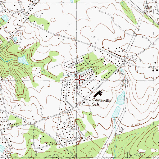 Topographic Map of Gilmer Estates, SC