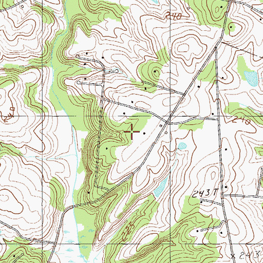Topographic Map of Hampton Acres, SC