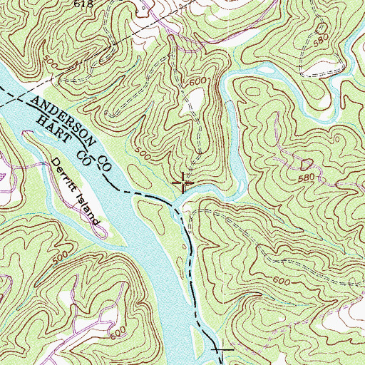 Topographic Map of Hardscrabble Mills (historical), SC