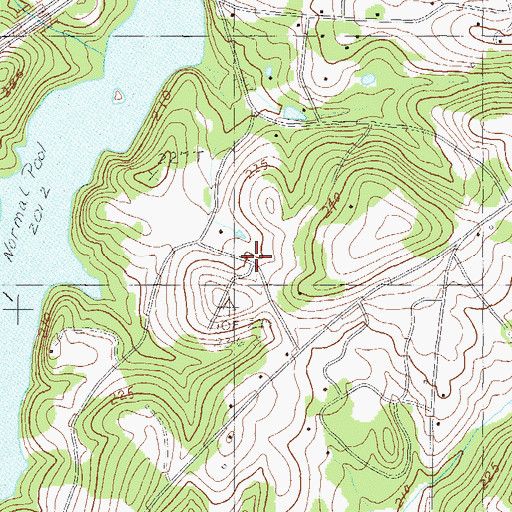 Topographic Map of Harpers Ridge, SC