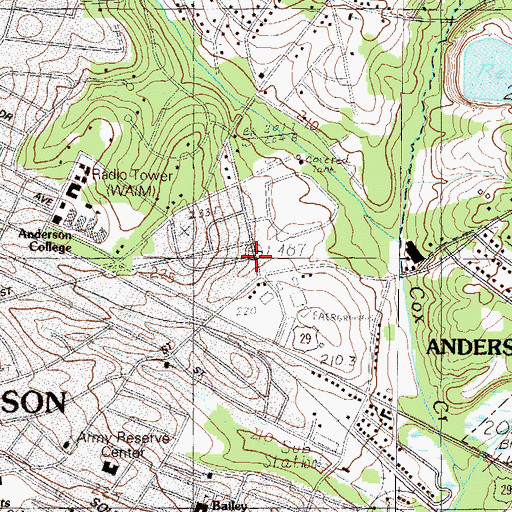 Topographic Map of Heritage Hills, SC